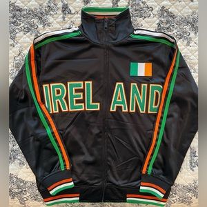 Retro Bomber-Style Ireland Zip-Up Jacket, Size Youth Small.
